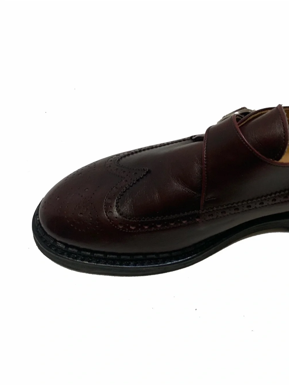 Men's Leather Monk Strap Brogues